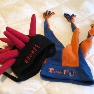 Disneyland grumpy and stitch silly hats